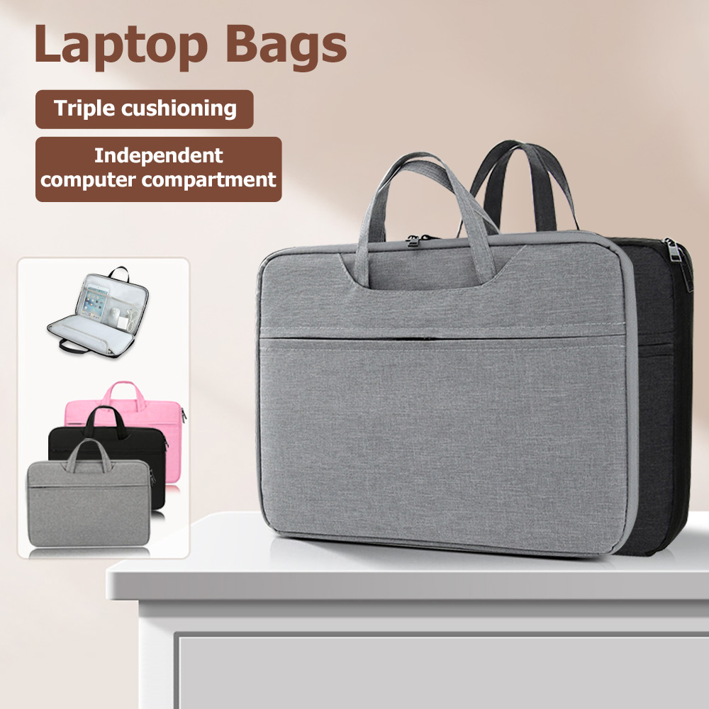 Laptop Open Accessories - Stoßfeste Laptop-Handtasche aus Oxford-Stoff, Notebook-Aktentasche, Tragetasche