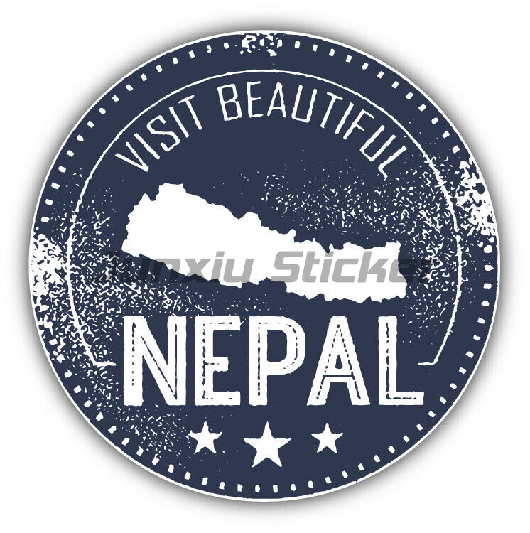 Laptop Accessories In Nepal - Nepal-Flagge Vinyl-Aufkleber für Stoßstange, Fahrrad, Fenster,