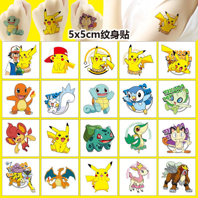 Laptop Accessories And Parts - 5*5cm 20 Stück Pokemon Pikachu Tattoo
