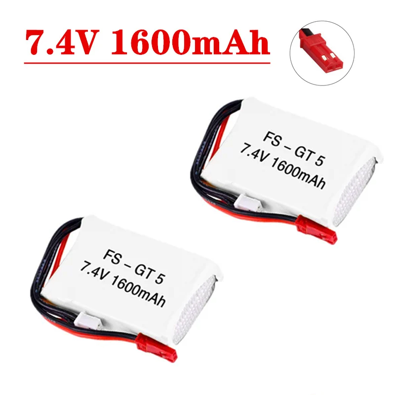 Jst Laptop Accessories - 7,4V 1600mAh Lipo-Akku für Flysky FS-GT5