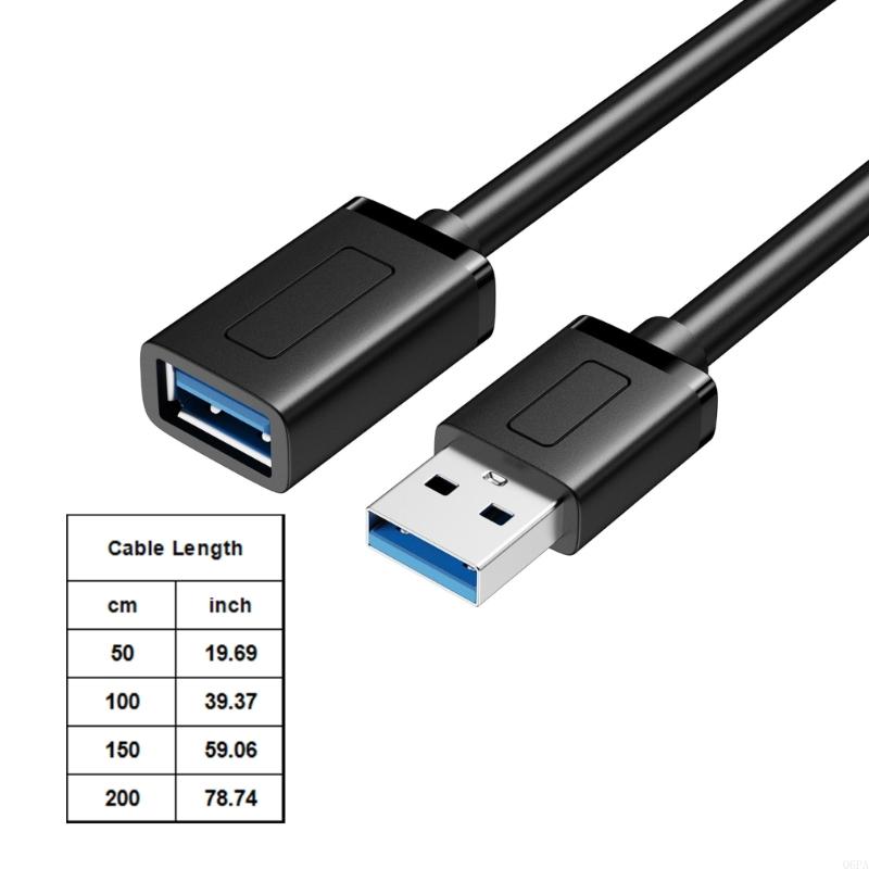 Laptop Open Accessories - Q6PA USB3.0-Verlängerungskabel, 5 Gbit/s, schnelle Geschwindigkeit,