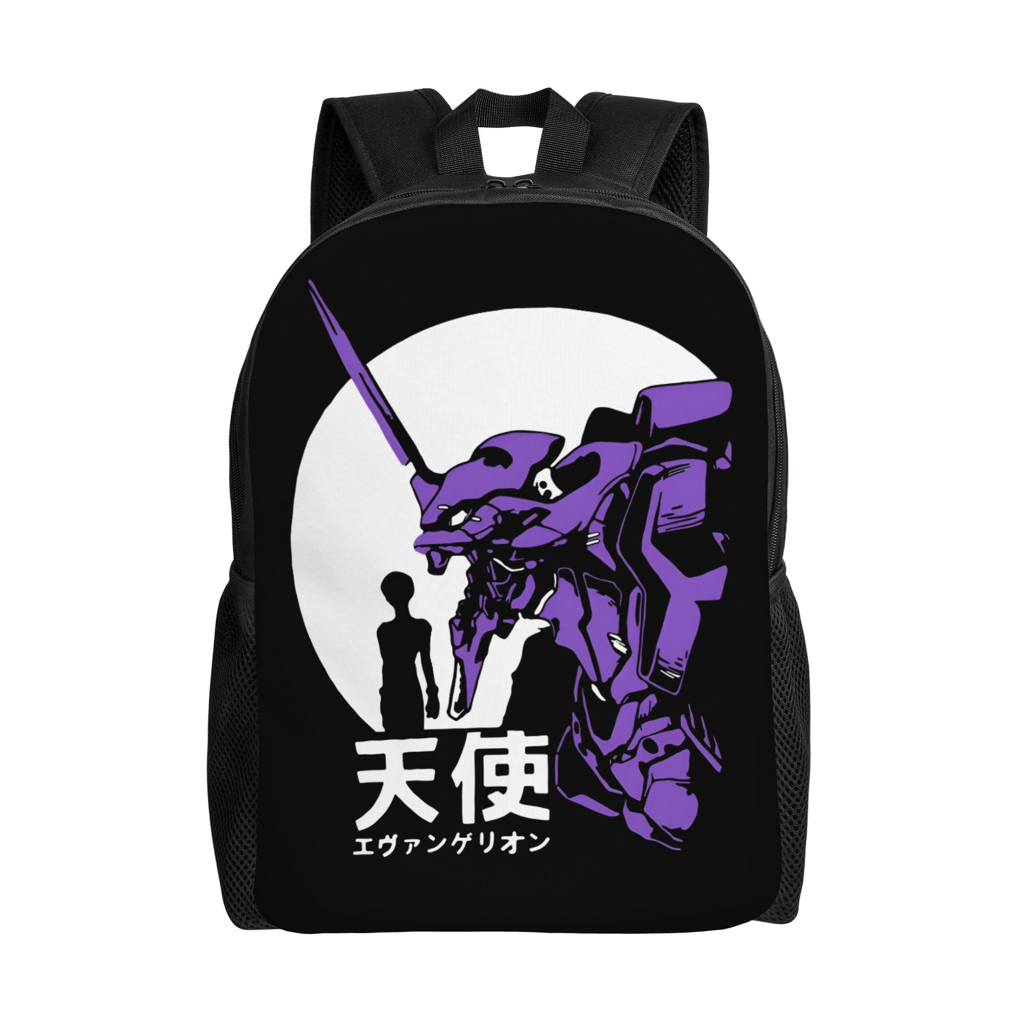 Laptop Accessories Bag For Men - 3D-Druck E-Evangelions Rucksack im Mecha-Stil, Cartoon-Comic,