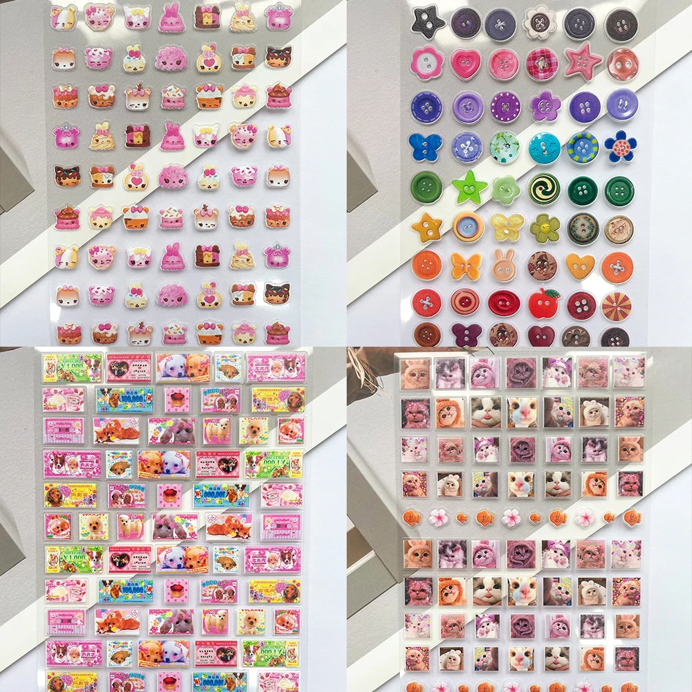 Laptop Accessories And Parts - Mini PVC Lustige Katzen-Poster Aufkleber Nagelkunst