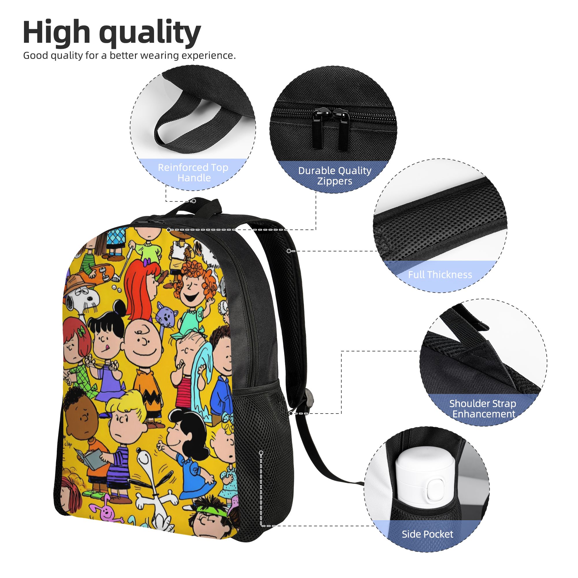 Snoopy Peanuts Modischer Rucks – Laptop Accessories Bag For Men Bewertung und Preis