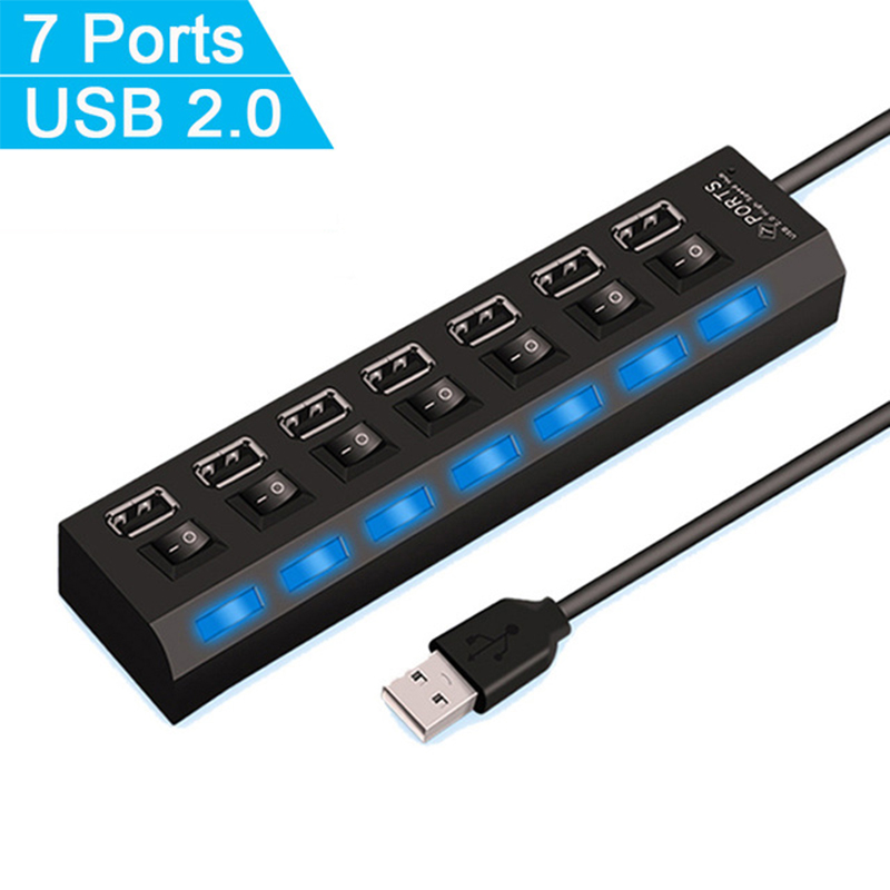 7-Port-USB-2.0-Hub-Splitter fü – Laptop Accessories And Parts Bewertung und Preis