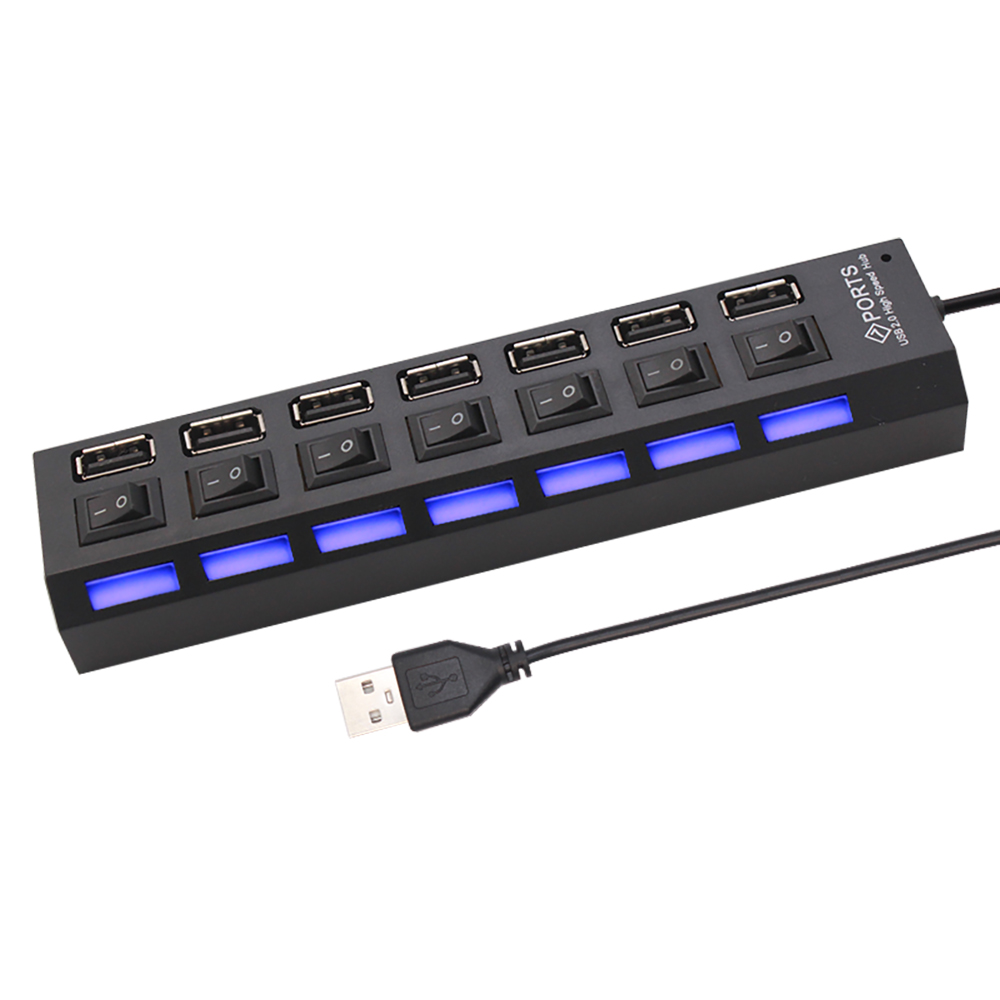 7-Port-USB-2.0-Hub-Splitter fü – Laptop Accessories And Parts Bewertung und Preis